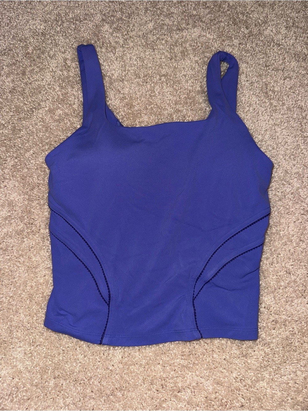Purple Lululemon Square Neck Tank Top